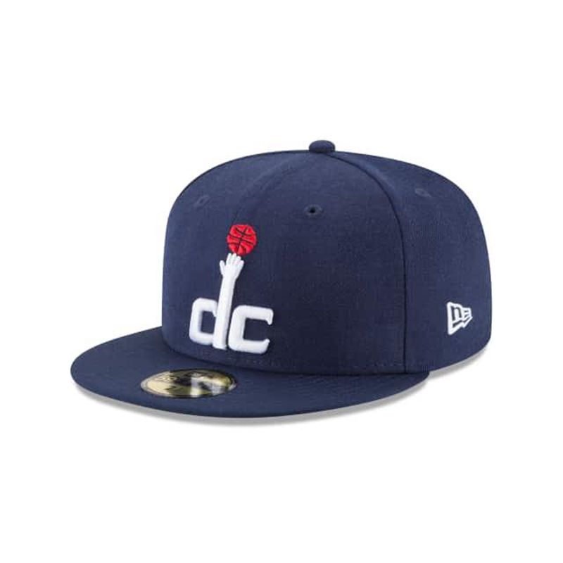 NBA Washington Wizards Wool Standard 59Fifty Fitted (ELG0484) - Blue New Era Caps